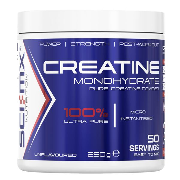SCI-MX Creatine Monohydrate - 250g - Unflavoured - Suitable for Vegetarians + Vegans