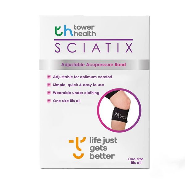 Sciatix - Instant Sciatica Relief |Helps Relieve Back Pain and Sciatic Pain (Sciatica) by Acupressure Compression Relief Calf WRAP. Class I Medical Device