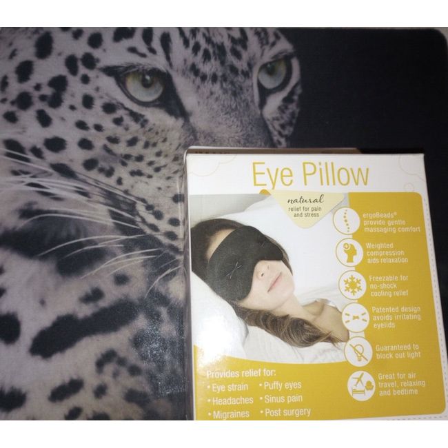 IMAK COMPRESSION EYE PILLOW NATURAL RELIEF FOR PAIN AND STRESS BY BROWNMED NIB