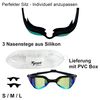 Tyron Performance Predator Swimming Goggles (Black/Metallic)