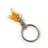FizzyButton Gifts Resin Goldfish Charm Keyring Key Ring with Silver Tone Keychain
