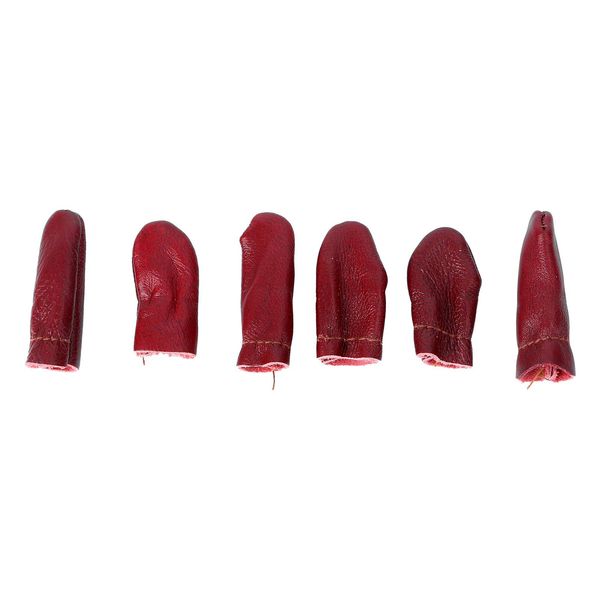 HEALLILY 6PCS Needle Felting Finger Protector Index Finger Leather Thimble Finger Guards for Hand Craft