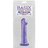 Basix Rubber Works 6.5-Inch Suction Cup Dong, Purple