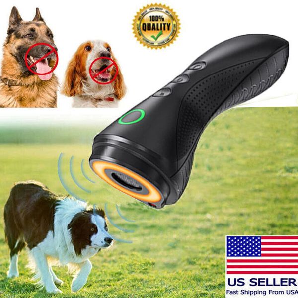 Anti-Dog Barking Device Ultrasonic Bark Deterrent Silencer Training-Bark Black