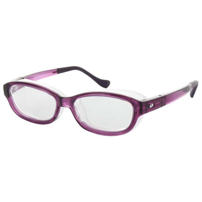 Nagoya Eyeglasses 8836-03 Pollen Glasses, Inconspicuous, Anti-Fog, Stylish, Squassy, Flex Plus, Purple, S (New Anti-Fog Coat Specifications)