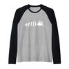 Forklift Driver Fork Hoist Evolution Warehouse Worker Raglan Baseball Tee