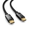 PAXO 1m OTG USB connection cable, MICRO-USB to MICRO-USB cable, data cable, charging cable, USB 2.0, black