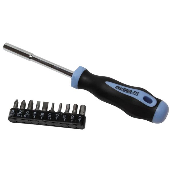 SK11 Ergo Fit Screwdriver Set, Bit Replacement, No.800 H-10BS