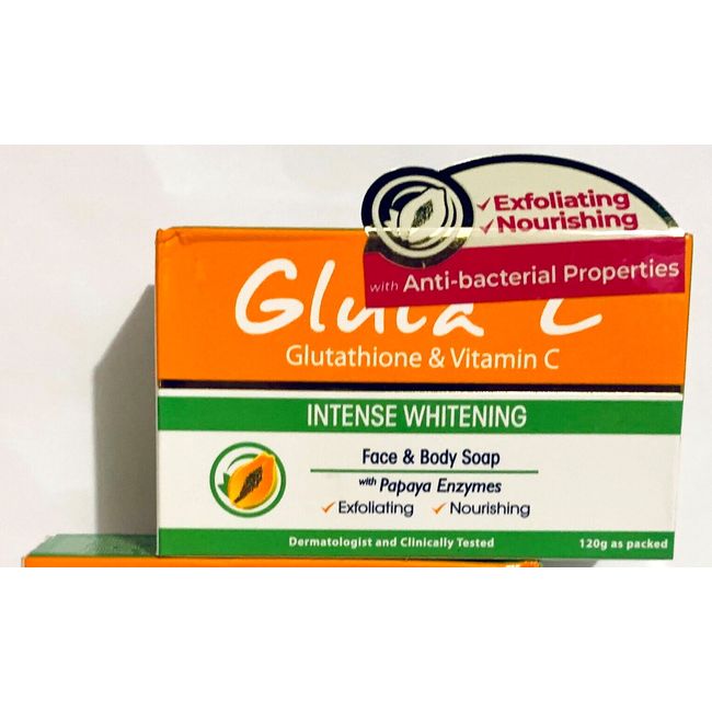 Papaya Glutathione Whitening Vit. C Exfoliating Gluta Body Face Soap Skin White