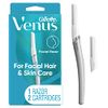 Gillette Venus Dermaplaning Tool, 2 Blade Refills, Face Razors for Women, Eyebrow Razor, Exfoliating Face Razor, Face Razors for Women, Facial Razors for Women Face, Dermaplane Razor for Women Face