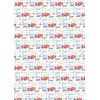 2 Sheets Father's Day Best Dad Ever Design Wrapping Paper Multi Colour Dad Gift Wrap