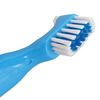 Denture Brush ~ Easy Grip Handle, Double Bristle Head… (Blue & White)