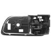 Door Handle Inside Gray Chrome Left & Right Pair Set for 02-06 Toyota Camry