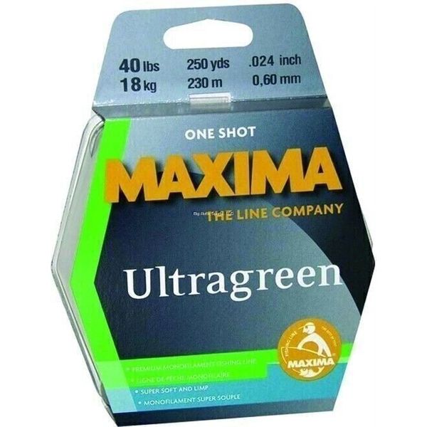 Maxima MOSS-8 Ultragreen Mono Line 1-Shot Spool 8lb 220yd
