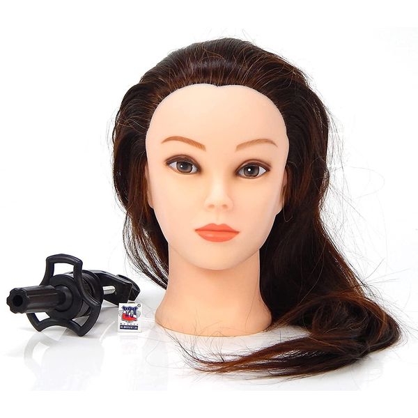 50% Real Human Hair Cosmetology Training Mannequin Head