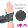 Express Orthopaedic Medically Approved Elastic Wrist Support Compression Wrap - Unisex & Bilateral Design