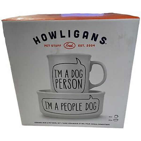 Howligans Ceramic Mug and Pet Bowl Set