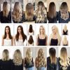 Super Deerlet 7Pcs 16 Clips Double Weft Clip in Full Head Hair Extensions Clip on Silky Synthetic Hair Wavy Curly Hairpieces