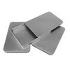 3 x 50ml Rectangular Tin with Slider Lid - Small Travel Storage Containers/Sweets/Lip Balm/Favour/Gift/Pill Boxes - Silver