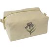 'Single Iris Flower with Long Stem' Canvas Wash Bag/Makeup Case (CS00042747)