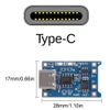 Gebildet 10pcs Type-C USB 5V 1A Input Interface 18650 Lithium Battery Charging Board Charging Module with Double Protection Function