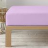 Degrees home - Fitted sheet 160 x 190 cm adjustable - brushed microfiber - Lilac, LB5L