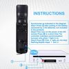 Nintendo Wii Remote Controller - Replacement Game Controller with Silicone Case and Wrist Strap (Black)