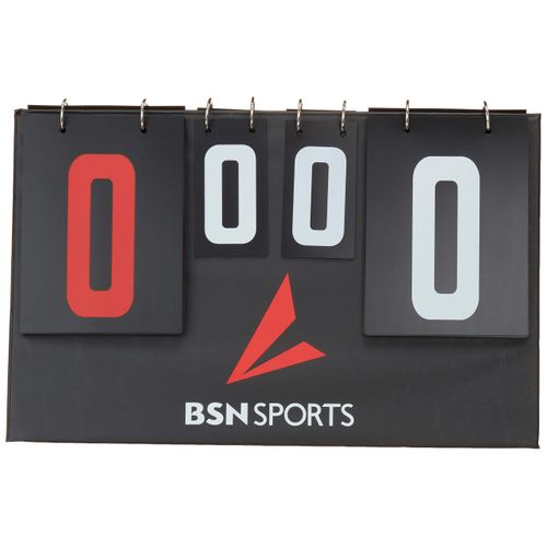 BSN Manual Tabletop Multi-Scoreboard, Double Sided Black, 7"H x 15"W