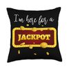 Slot Machine Jackpot Casino Gambling Throw Pillow