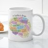 CafePress Quilter's Brain Mug 11 oz (325 ml) Ceramic Coffee Mug