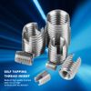 50pcs Stainless Steel Internal Thread Self Tapping Thread Inserts Reinforcing Repair Tool