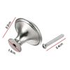 2pcs Stainless Steel Door Knobs for Cabinets, Cupboards & Drawers - Contemporary Silver Handles