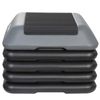 16'' Fitness Aerobic Step Platform Adjust 4" - 12" Exercise Stepper W/ 4 Risers