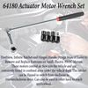 Tools 64180 Actuator Motor Ratchet Wrench Set 5PCS includes 5.5mm 7mm 8mm Socket