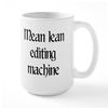 CafePress Mean Lean Editing Machine Large Mug 15 oz (444 ml) Ceramic Coffee Mug