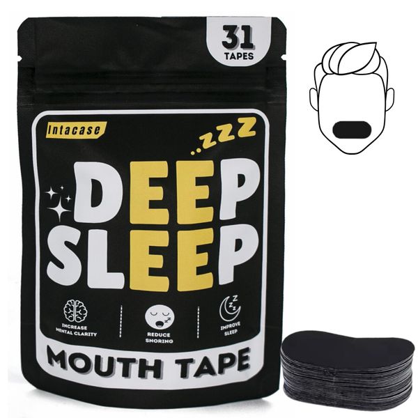 Deep Sleep Mouth Tape for Sleeping, Snoring Aids for Men and Women Sleep Tape, Improved Nasal Breathing Reducing Mouth Breathing, Strong But Gentle Adhesion, Anti Snoring Devices (31 Mouth Strips)