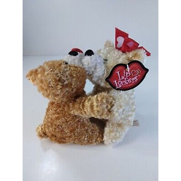 Dan Dee Lip Lockers Bear Plush Stuffed Animal Collectible Toy 5" Lover Valentine