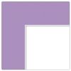 6x13 Lavender Mist Custom Mat for Picture Frame with 2x9 Opening Size