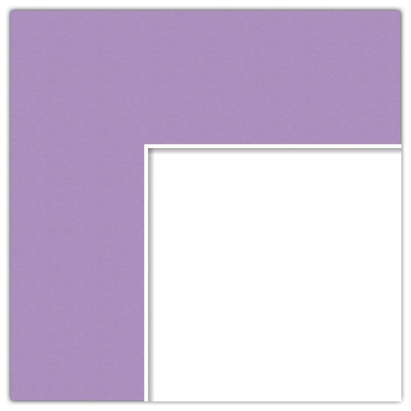 6x13 Lavender Mist Custom Mat for Picture Frame with 2x9 Opening Size
