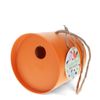 Round Bamboo Fibre Birdhouse - Orange