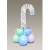 Struts Inflated Christmas Pastel Rainbow Candy Cane Mini Table Centrepiece Decoration 45cm