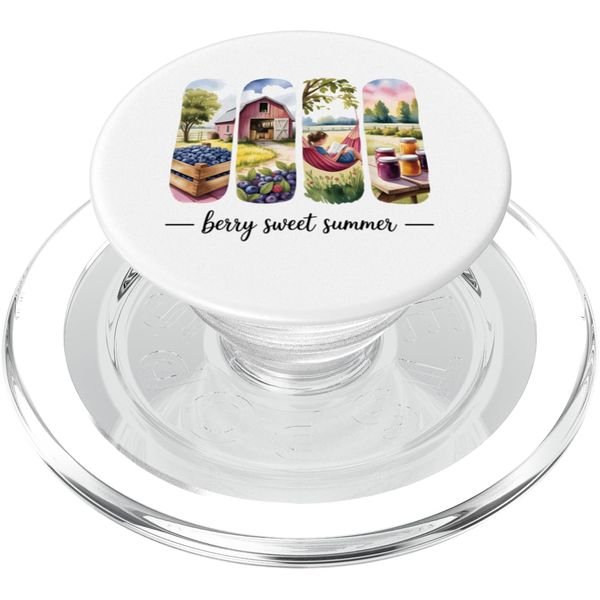 Fresh Blueberries Farm Reading Nook PopSockets PopGrip for MagSafe