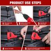Arrow Rivet Nut Tool 8" Rivet Nut Gun Kit 75PCS Rivnuts 3PCS Drills 3PC Mandrels