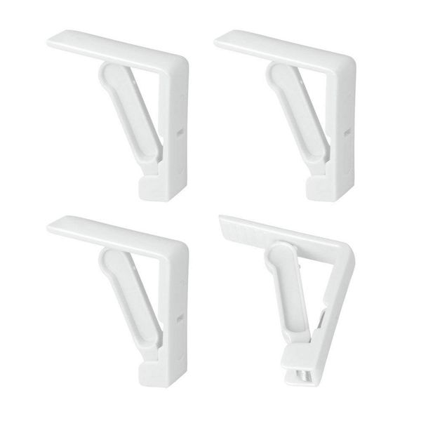 Metaltex 254508 White Plastic Tablecloth Clips x 4