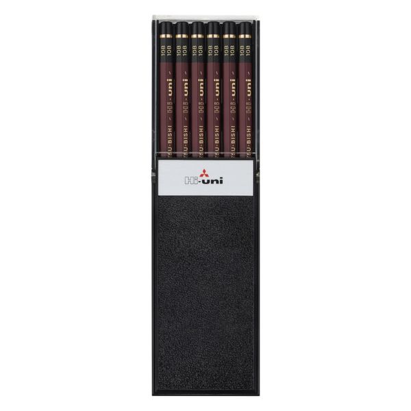 Uni Hi Wooden Pencil - 10B - Box of 12 (HU10B)