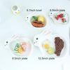 YBK Tech Cute Ceramic Rabbit Plate for Easter or Daily Use (6.5 Inches)