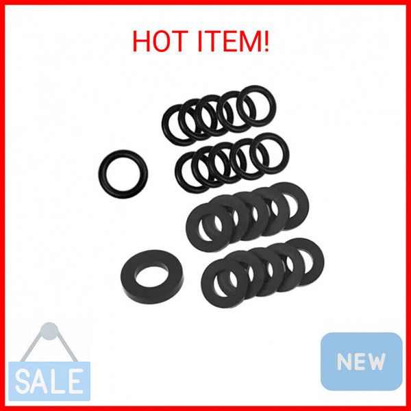 10Pcs Propane Tank Gasket and 10Pcs O-Rings for Soft Nose P.O.L. Fittings, Rubbe