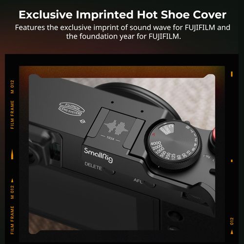 SMALLRIG Thumb Grip with Hot Shoe Cover Thumb Grip with Hot Shoe Cover for FUJIFILM X100VI / X100V (Black) - 4559