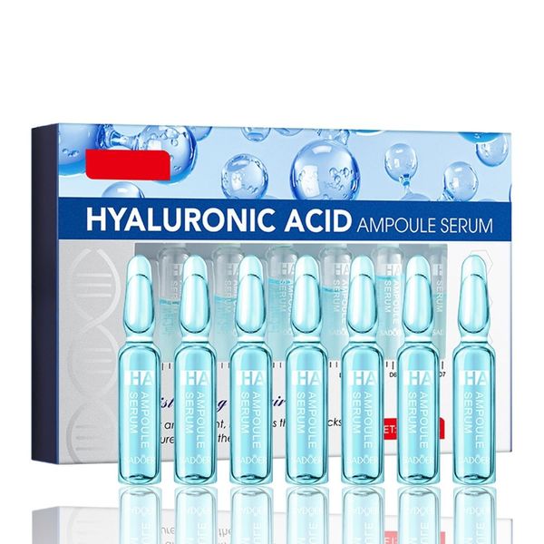 Hyaluronic Acid Concentrated Ampoules For Face Serum,Deeply Moisturize,Hyaluronic Acid Serum For Face,Face Care For A Natural Face Lift,Face Serum For Women & Men -7x2ml Ampoules.