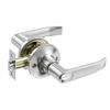Qrity Lever Door Handle Lock with Keys, Interior Privacy Knob Locking Device, Security Locks for Entrance/Exit Access - Silver